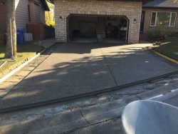 aggregate concrete driveway