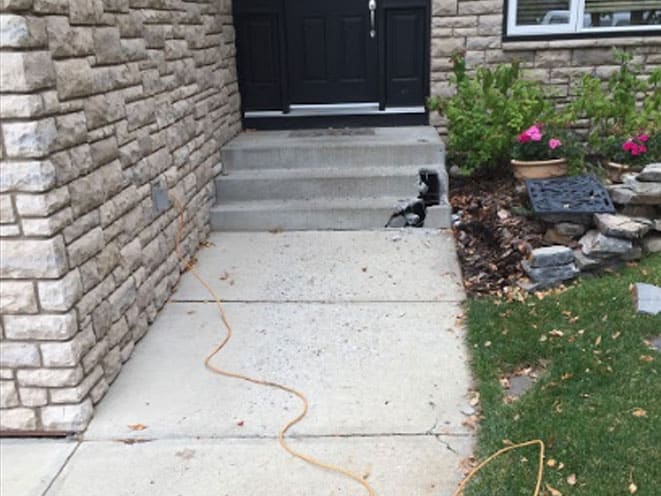 concrete stairs before